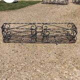 Antique wrought iron planter
