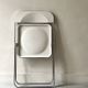 White folding chair & chrome Plia by G. Piretti for Castelli, 1970