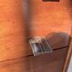Commode teck poignées cuir 1960