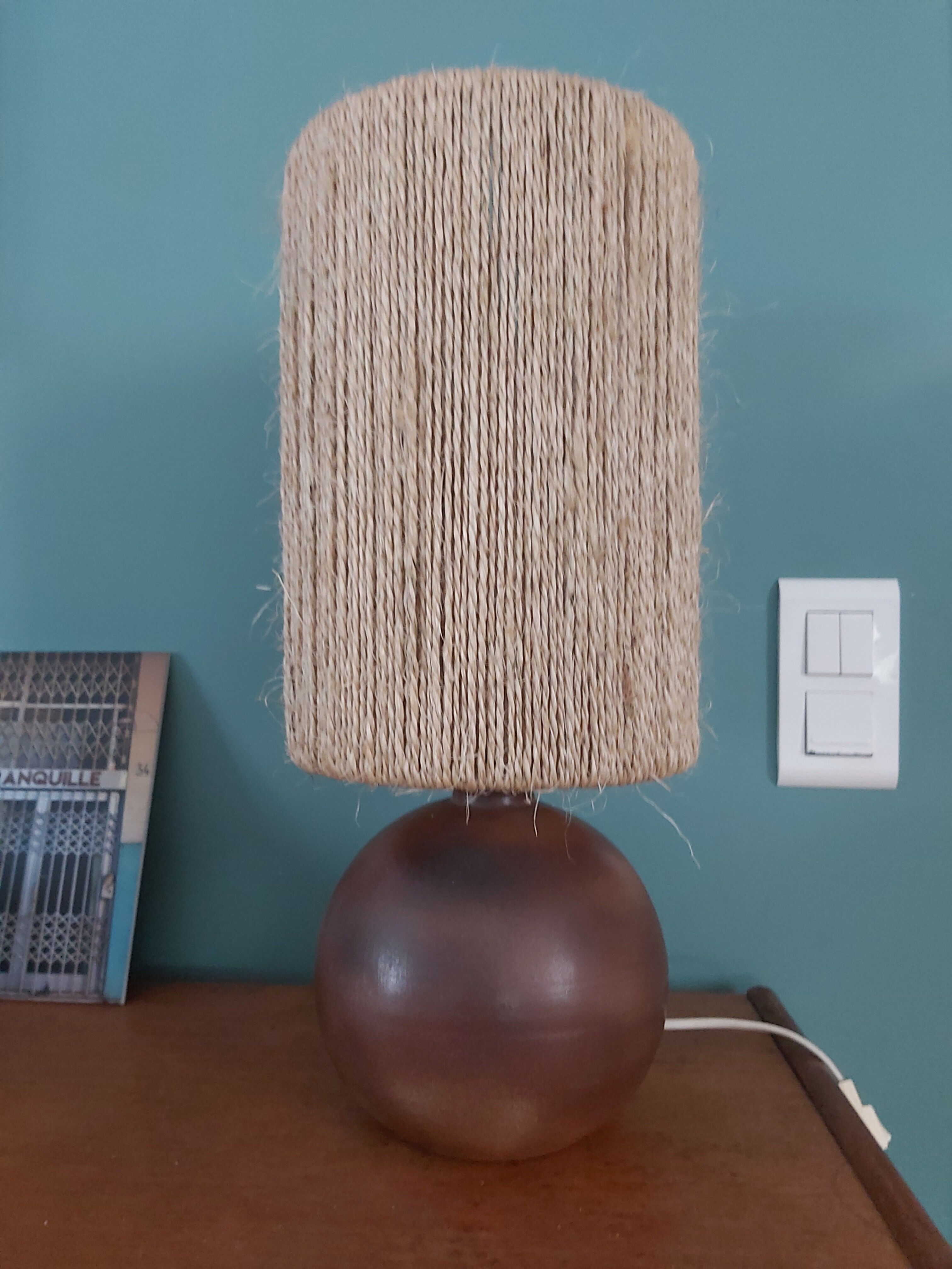 Vintage stoneware lamp