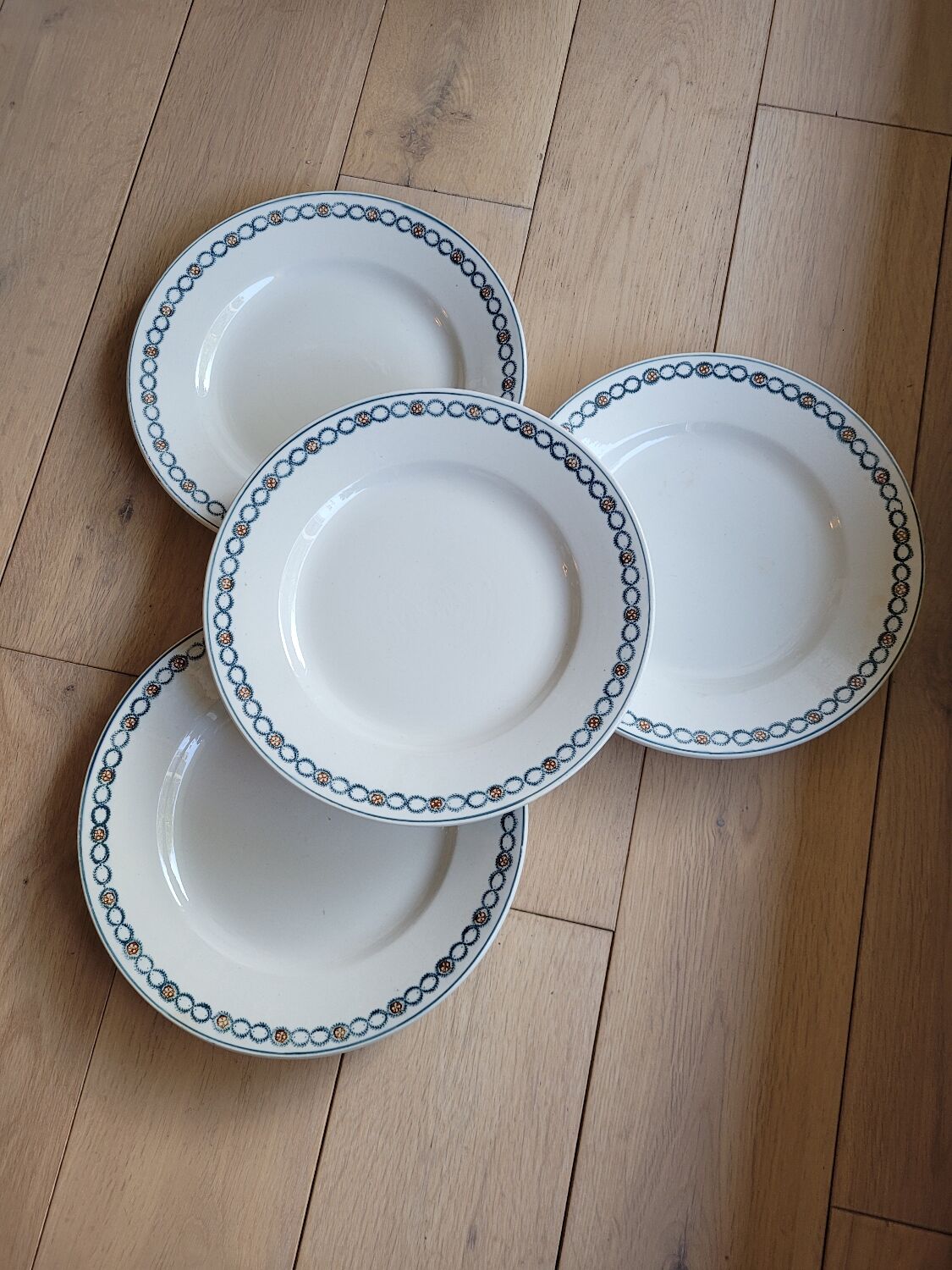 Lot n°1 of 4 flat plates BRE PMPS from Longwy