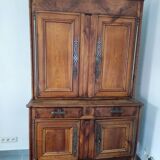19th century double sideboard in cherry wood