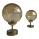 PAIR OF VINTAGE AMBER GLASS WALL LIGHTS