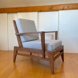 Fauteuil en chêne  par René Gabriel