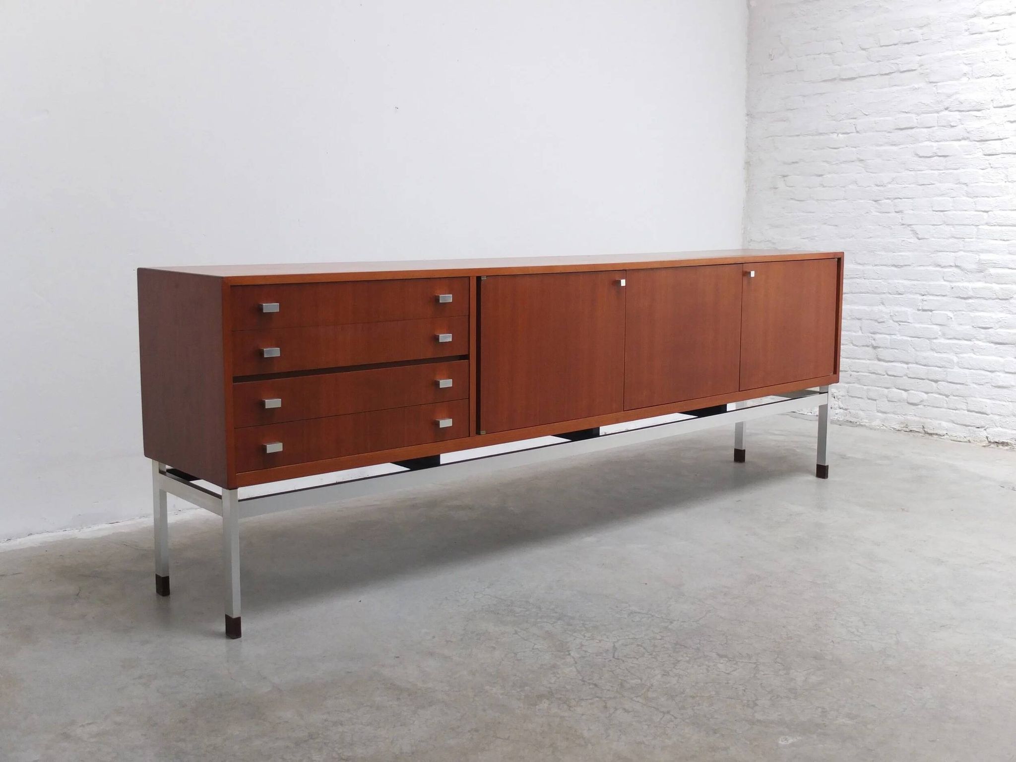 Large modernist sideboard by Werner Wölfers for V-Form, 1960s