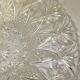 Cut crystal fruit bowl basket centerpiece vintage dish 33cm