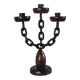 Vintage brutalist chain decor candleholder spain