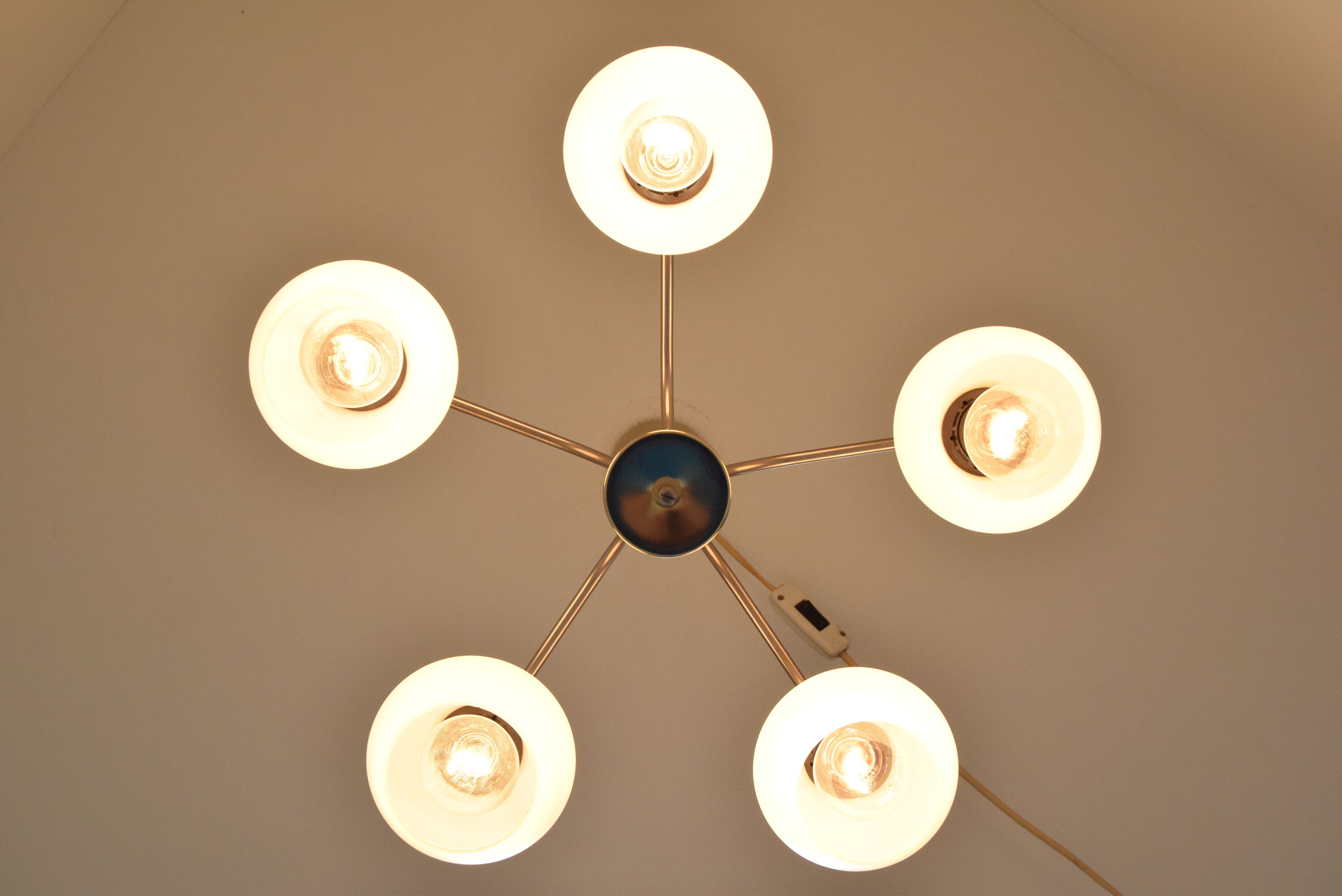 Mid-century Chandelier by Kamenicky Senov 1970's.