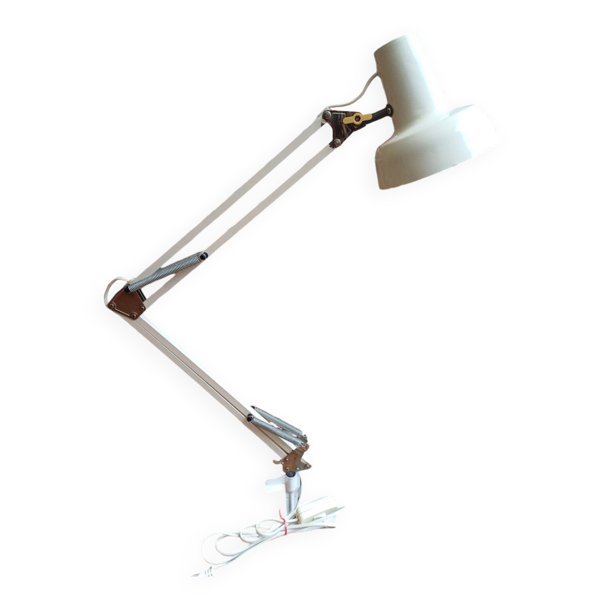 White DDR 70's architect lamp
