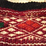 Berber carpet multicoloured wool 185 x 165 cm