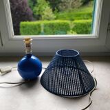 Blue lamp.