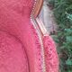 Lot 2 fauteuil voltaire médaillon bergère rouge bois sculpture