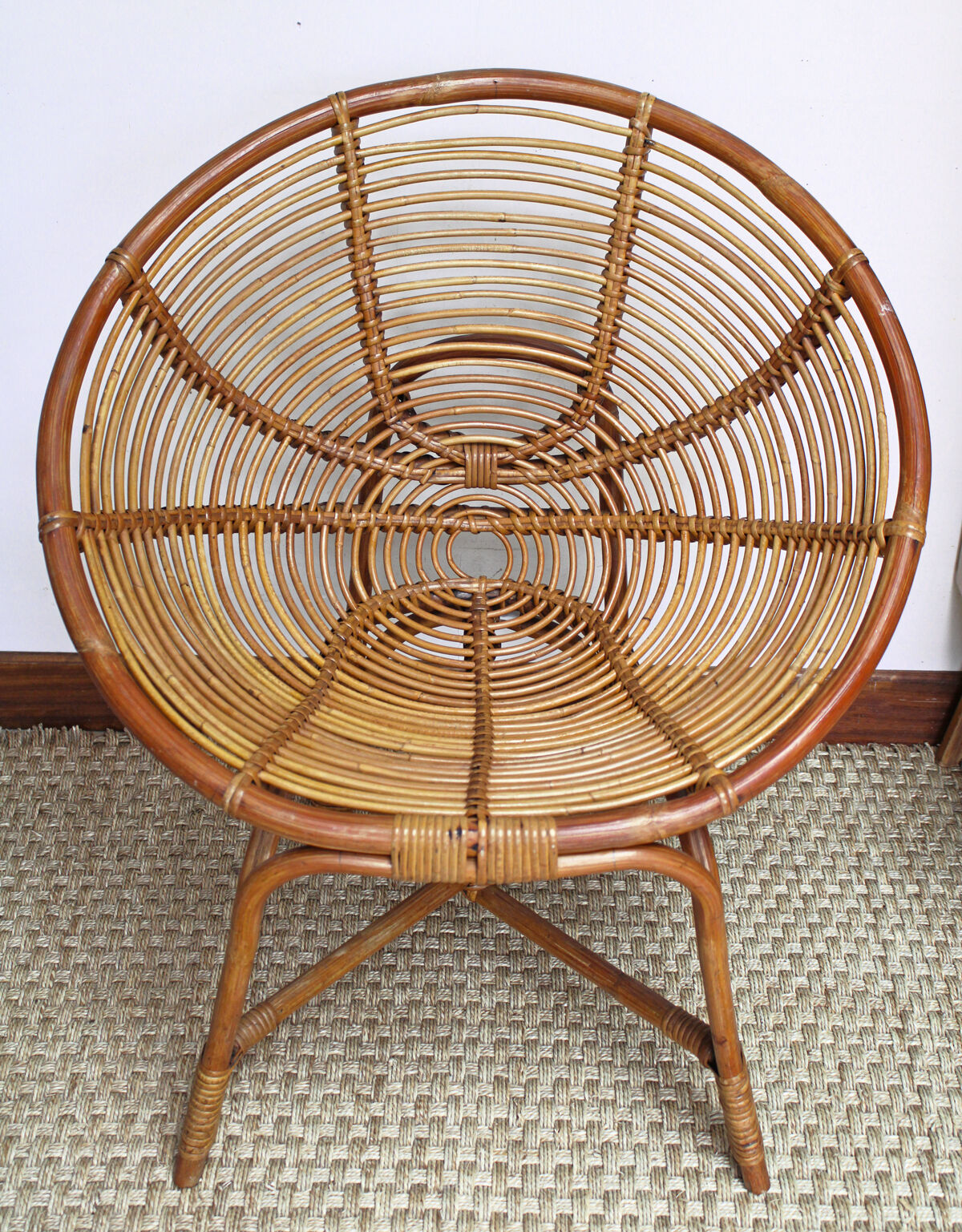 Rattan armchair