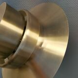 Danish hanging lamp in brass colored aluminum