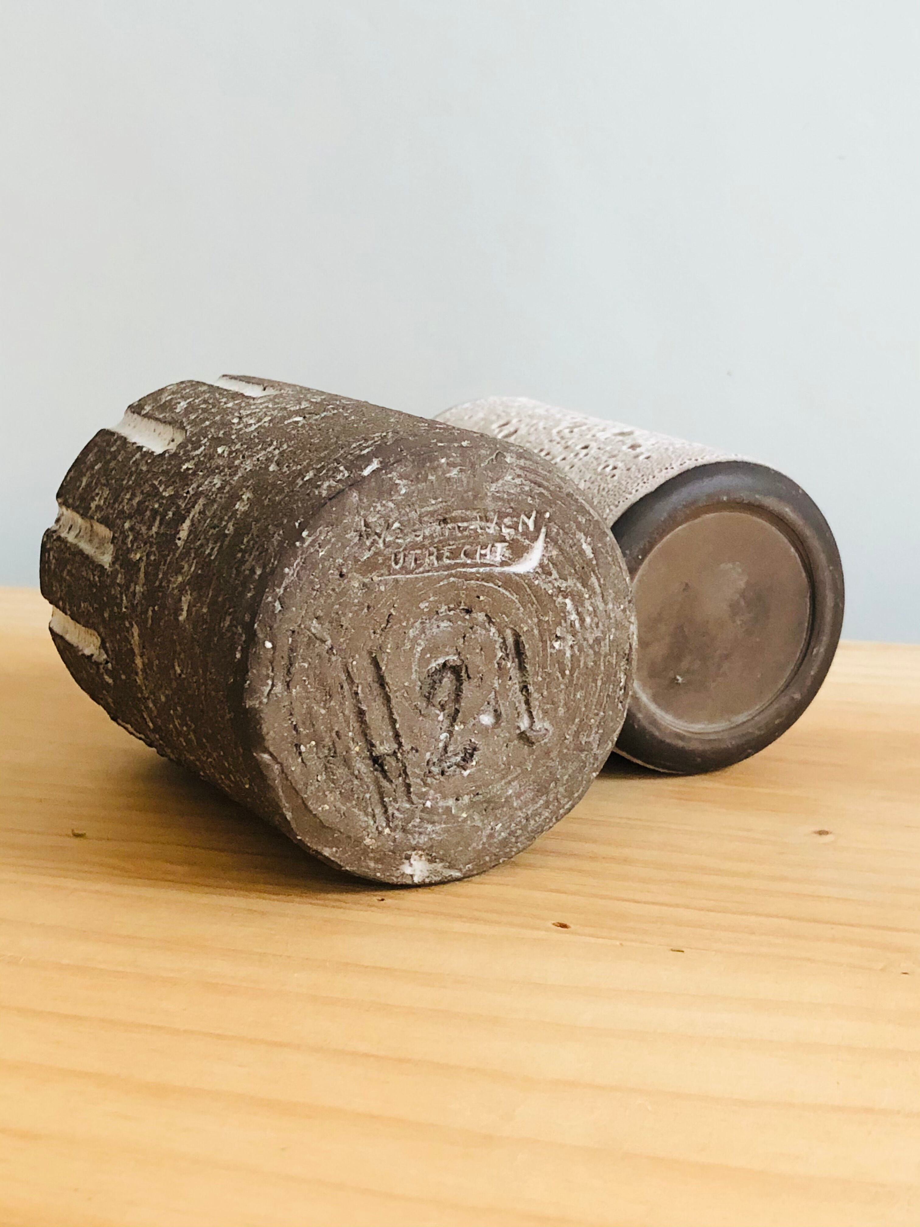 Duo of ceramic vases