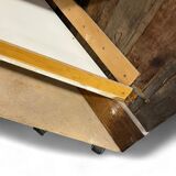 Vintage wooden high bar/counter/bar cabinet with cloche