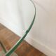 End table modernist handle