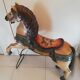 Cheval cabré de manège ou de carrousel forain en bois
