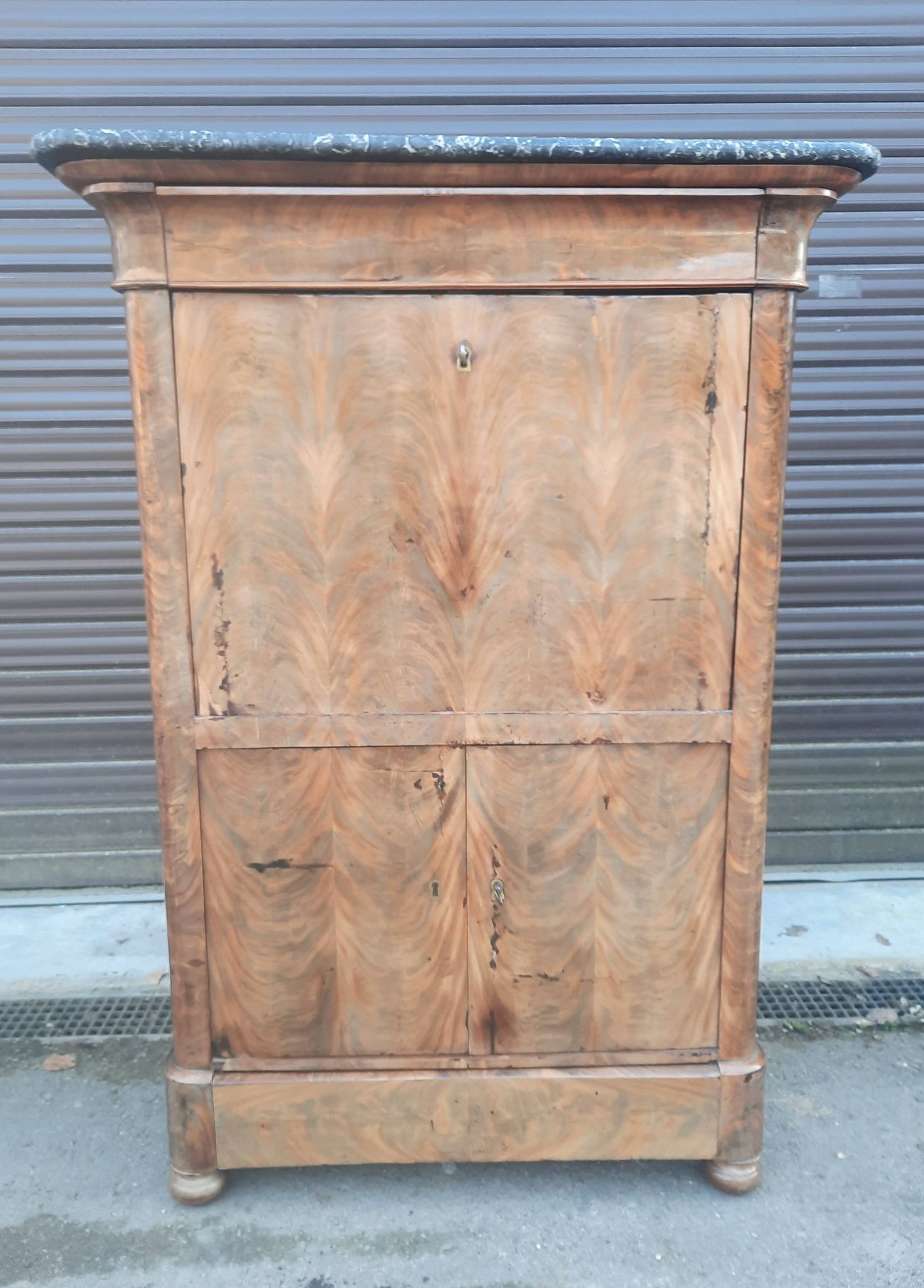 Louis Philippe secretaire in mahogany