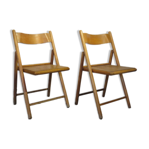 Paire de chaises pliantes