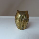 Miniature Owl Figure in Vintage Brass