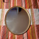 Oval beveled mirror
