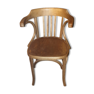 Fauteuil de bureau bois courbé