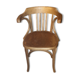 Curved wood office chair