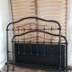 Old metal and brass bed frame + slatted base