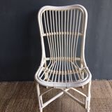 White rattan chair