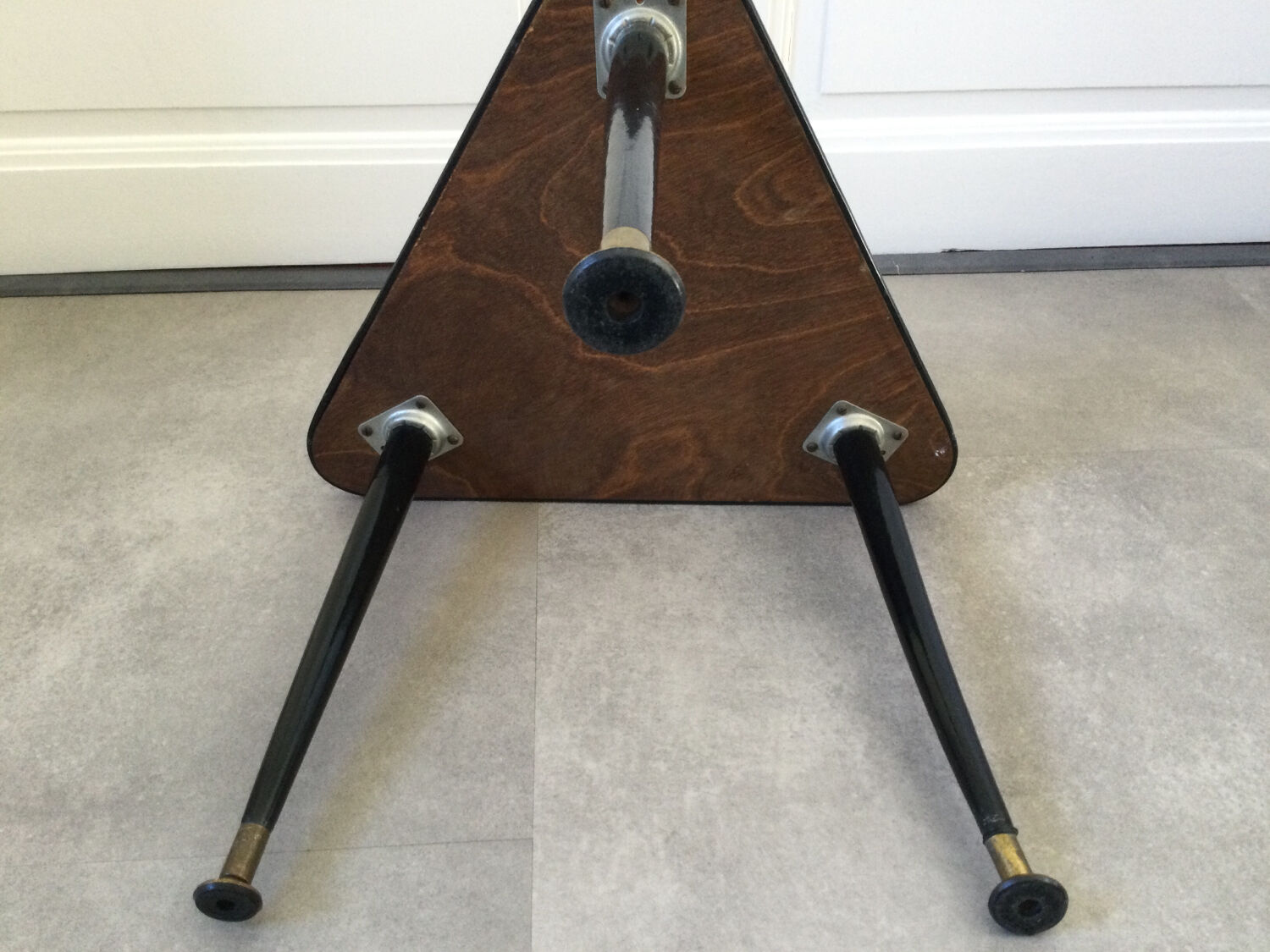 Tripod coffee table legs compass