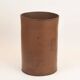 Authentic leather wastebasket/bin by Carl Auböck from the mid-20th century.