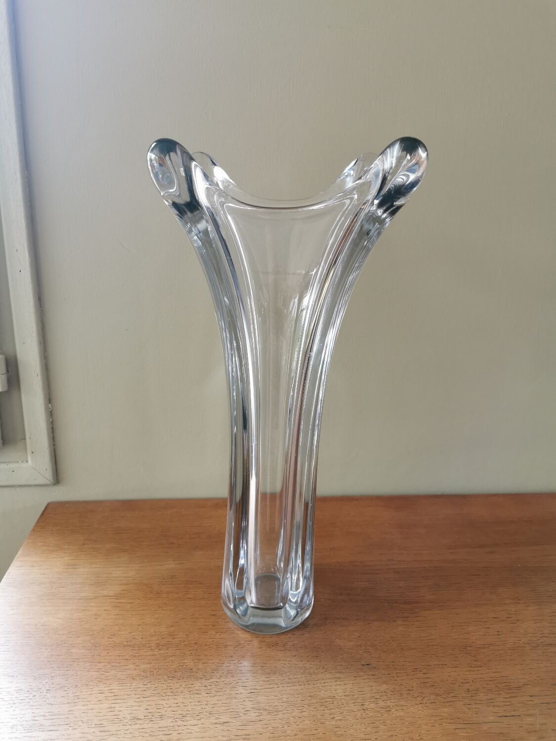 Vintage crystal vase