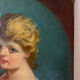 Portrait of a young woman with a flute, signed Louis Dubois (1830-1880)