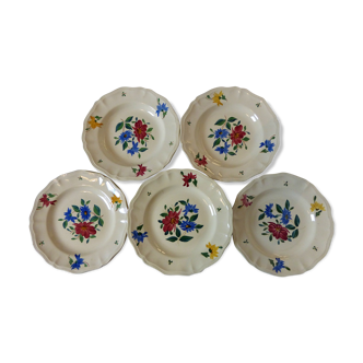 4 Plates and dish Digoin Sarreguemines