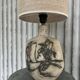 French Ceramic Table Lamp, 1970s