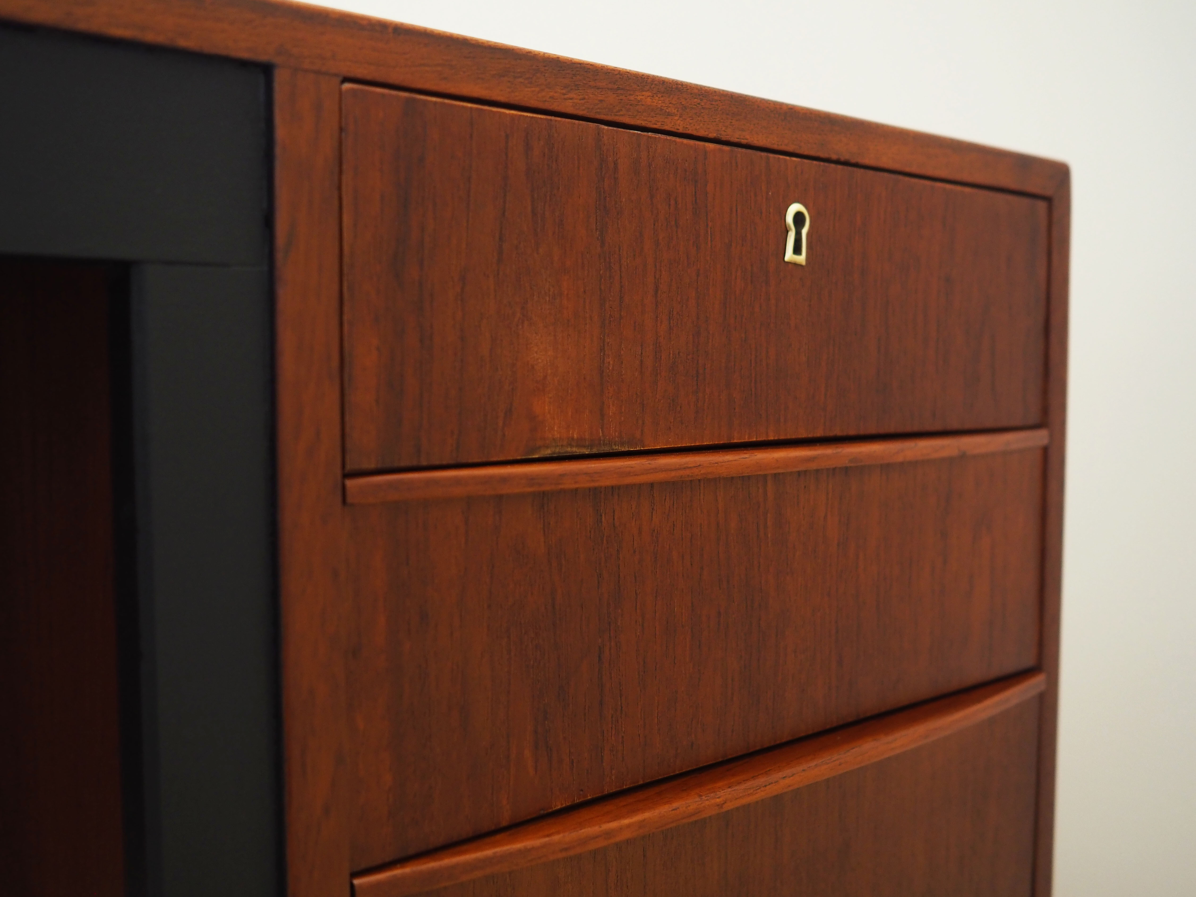 Teak desk, Danish design, 1970s, made in Denmark