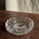Pressed glass ashtray with dove pattern D:13.5