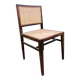 Tenreiro. Chaise cannage jacaranda palissandre