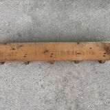 Wooden wall-mounted coat rack with 5 hooks