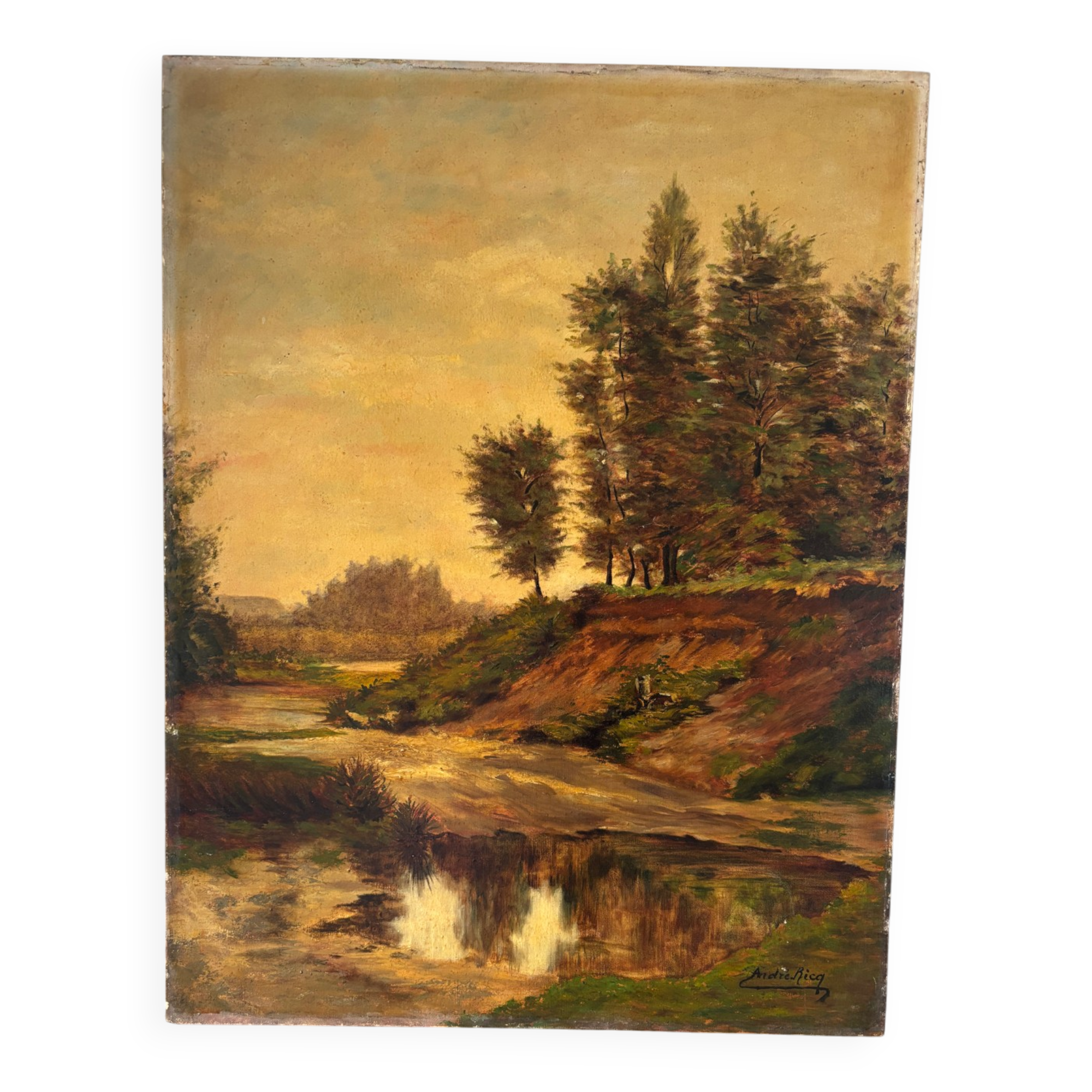 Landscape signed André Rica