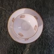 Tea or coffee service in white and gold Limoges porcelain "PL" (Limousine Porcelain)