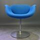 Chaise Little Tulip de Pierre Paulin bleu