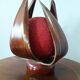 Lampe à poser vintage - écorce de palmier - 1980-90