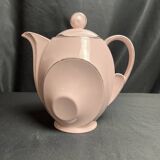 Art déco, service à café porcelaine rose Epiag vers 1930