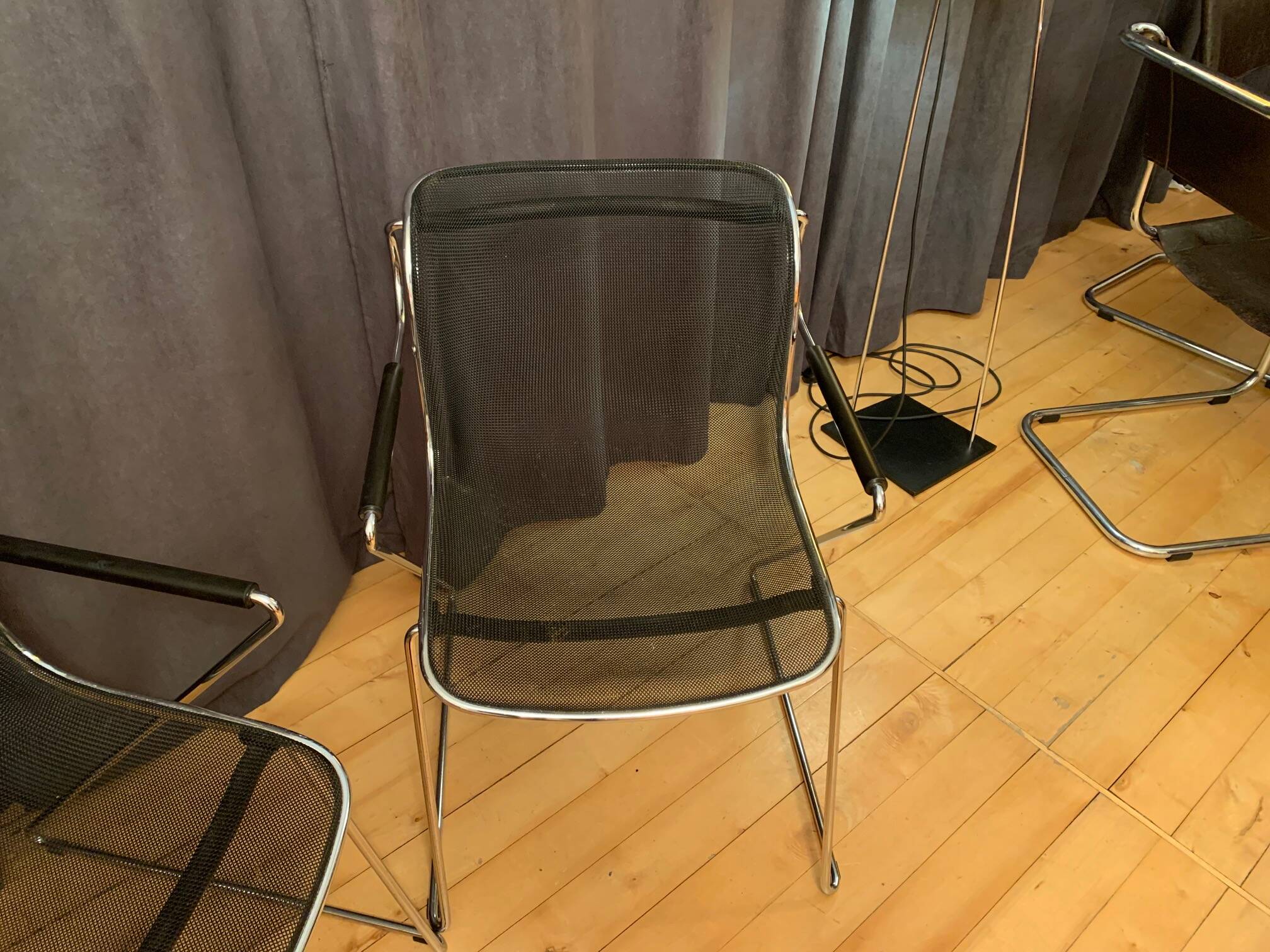 A pair of Penelope chairs by Charles Pollock, Castelli, Italy, 1980s