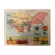 Affiche ancienne carte générale de l'Afrique Occidentale Française ( Sénégal Guinée Soudan) - 1931