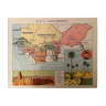 Old poster general map of French West Africa (Senegal Guinea Sudan) - 1931