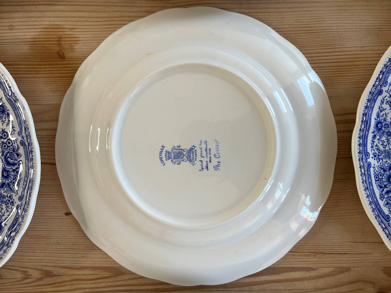 Lit de 9 assiettes plates Luneville The Cottage