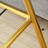 Glass coffee table with magazines holder